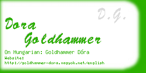 dora goldhammer business card